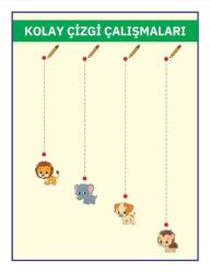 Kolay Çizgi Çalışmaları YAZ SİL Kitabı