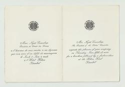 1959 ISTANBUL CONGRESS / NEJAT ECZACIBAŞI DAVETİYE...