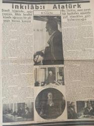 Cumhuriyet Gazetesi - Newspaper - Orijinal - 11 İkinciteşrin 1938 - 11 Kasım 1938 - 11 November 1938 -Büyük Milli Matemimiz - Onu kaybetmiş olmanın ıstırabı - Meclis bugün toplanıyor - Büyük Şefin ölümü önünde - Yeni Cumhurreisi intihabı ruznamenin yegâne maddesini teşkil etmektedir. - Başvekil Ankara'da - Atatürk'ün hayatı - Büyük Şefin hayatı baştanbaşa muvaffakiytler, zaferler ve mucizelerle doludur. Atatürk Yalova'da bir isitrahat anında -