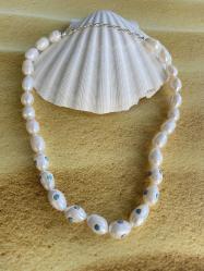 Firuze Taşlı Barok İncili Tasarım Gümüş Kolye