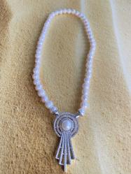 Sabah Güneşi İncili gümüş Gerdanlık Kolye