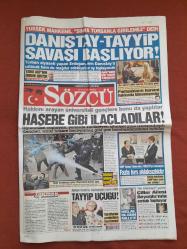 Sözcü Gazetesi 20 Ocak 2011 Danıştay Tayyip Savaşı Başlıyor,Haşere Gibi İlaçladılar,Fazla Hırs Ahlaksızlıktır,Sibel Can,Sulhi Aksüt,Hande Ataizi Cihan Ünal,Ebru Gündeş,Reza Zarrab,Petek Dinçöz,Paramparça,Carew Sürprizi,İnönü Stadı Büyülü,Protesto Pazarı,Alex'le 2 Yıl Daha,Fener'de Niang Sevinci,Güneş Bizimle Doğar