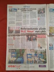 Sözcü Gazetesi 15 Şubat 2018 Referandumda Yüzde 51.2 Hayır Oyu Çıktı,Aile Boyu Taşeron,Amerika'dan Çifte İtiraf,Şike İddiası,Sorunlar Dağ Gibi,Bayern'in Düşünecek Halimiz Yok,Galibiyet Uğuru Feghouli,Efes'in Gurur Gecesi,Taraftara Aşık Oldum,Fırtına Alarma Geçti,Başakşehir'i Unutun