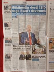 Sözcü Gazetesi 5 Ekim 2014 Turgay Ciner'e PKK Vergisi, Hükümetin Derdi IŞİD Değil Esad'ı Devirmek, Karşıdan Esen Rüzgara Rağmen Nota Dokunmadı, Erdoğan: Biden Benim İçin Tarih Oldu, Özür Bekliyoruz, Canının Sağ Olsun, Marmara Çıkarması, Aslan Kükremeyi Hatırladı, Kavgadan Bayrama