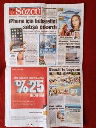 Sözcü Gazetesi 5 Ekim 2014 Turgay Ciner'e PKK Vergisi, Hükümetin Derdi IŞİD Değil Esad'ı Devirmek, Karşıdan Esen Rüzgara Rağmen Nota Dokunmadı, Erdoğan: Biden Benim İçin Tarih Oldu, Özür Bekliyoruz, Canının Sağ Olsun, Marmara Çıkarması, Aslan Kükremeyi Hatırladı, Kavgadan Bayrama