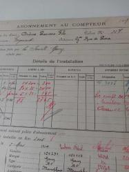 1914 İSTANBUL PERA ELEKTRİK ABONELİĞİ BÜYÜK BOY KARTOTEKS...