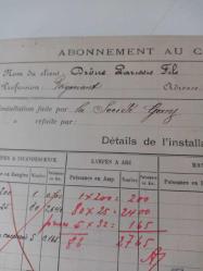 1914 İSTANBUL PERA ELEKTRİK ABONELİĞİ BÜYÜK BOY KARTOTEKS...