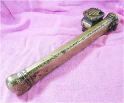 AnTiKa OSMANLI SÜLEYMANİYE İşİ BRONZ DİVİT HOKKA....Çift MÜHÜRLÜ