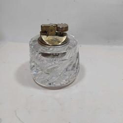 MÇ4---CAM KAİDELİ ESKİ GAZLI MASA ÇAKMAĞI--ARIZALI