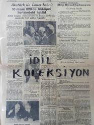 Orijinal Akşam Gazetesi - Newspaper - 14 Teşrinisani 1938 - 14 Kasım 1938 - 14 November 1938 - Gençlik abide önünde and içti - Atatürk'ün kurduğu kudretli ve kuvvetli rejime, inkılâplara daima sadık kalacak - Atatürk'ün naaşları Dolmabahçe'de karayoluyla Sarayburnuna getirilecek - Dün Taksim meydanı insan denizi hâlini almıştı - Türkiye'nin talihi - Büyük Önderimizin son saatlerine dair hatıralar - Merasimde yüz kadar ecnebi gazeteci bulunacak - Ankara'daki Fransız kolonisinin Atatürk'e hürmeti - Hatay büyük bir teessür içinde - Atatürk görülmemiş bir başarıcı şefti - Atatürk'ün eseri bütün dünya icin bir haz ve refah mevzuu olabilir - Atatürk ile İsmet 10 nisan 920 de Akköprü ilerisindeki telaki - Kılıç, fikir kalb ve irade adamı - Atatürk - Türk - yunan dostluğu politikasında Atatürk'ün mesai arkadaşı - Atatürk'ün naaşları - Atatürkün eseri son derece saglamdir - Kanzuk Meyva Tuzu reklamı - Osram-D ampulleri - Neokalmina ilaç reklamı - Biogenine ilaç reklamı - Sefalin ilaç reklamı -