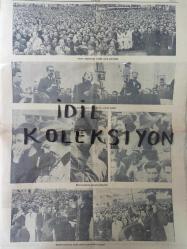 Orijinal Akşam Gazetesi - Newspaper - 14 Teşrinisani 1938 - 14 Kasım 1938 - 14 November 1938 - Gençlik abide önünde and içti - Atatürk'ün kurduğu kudretli ve kuvvetli rejime, inkılâplara daima sadık kalacak - Atatürk'ün naaşları Dolmabahçe'de karayoluyla Sarayburnuna getirilecek - Dün Taksim meydanı insan denizi hâlini almıştı - Türkiye'nin talihi - Büyük Önderimizin son saatlerine dair hatıralar - Merasimde yüz kadar ecnebi gazeteci bulunacak - Ankara'daki Fransız kolonisinin Atatürk'e hürmeti - Hatay büyük bir teessür içinde - Atatürk görülmemiş bir başarıcı şefti - Atatürk'ün eseri bütün dünya icin bir haz ve refah mevzuu olabilir - Atatürk ile İsmet 10 nisan 920 de Akköprü ilerisindeki telaki - Kılıç, fikir kalb ve irade adamı - Atatürk - Türk - yunan dostluğu politikasında Atatürk'ün mesai arkadaşı - Atatürk'ün naaşları - Atatürkün eseri son derece saglamdir - Kanzuk Meyva Tuzu reklamı - Osram-D ampulleri - Neokalmina ilaç reklamı - Biogenine ilaç reklamı - Sefalin ilaç reklamı -