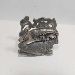 P55----GÜMÜŞ RENGİ KAPLAMA KUĞU ŞEKLİNDE PEÇETELİK