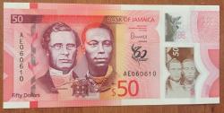 JAMAİKA 50  DOLAR POLİMER ÇİL HATIRA   2022 PARA