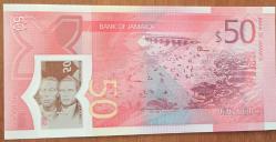 JAMAİKA 50  DOLAR POLİMER ÇİL HATIRA   2022 PARA