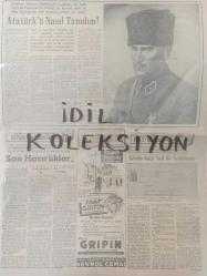 Orijinal Hürriyet Gazetesi - Newspaper - 10 Kasım 1953 - 10 November 1953 - Büyük Ata'yı bugün toprağa veriyoruz - Ankara'da muhteşem bir merasim yapılıyor - Mac Arthur'un Türk milletine mesajı - Büyük Atatürk hakkında İnönü'nün yolladığı mesaj - Suudi Arabistan Meliki İbnissuud dün sabah öldü - Büyük Ata'nın Ebediyete intikali - Atamız için şehrimizde yapılacak anma törenleri - Atatürk ve Maarif - Bütün İtalya'da dün 10 dakika grev yapıldı - Atatürk Trakya manevralarında - Gazi M.Kemal Atatürk - Atatürk'ü nasıl tanıdım - Milli Güreş takımımız dün İsveç'e hareket etti - Prenses Nilüfer Türk vatandaşı olmak istiyor - Kohler dikiş makinası reklamı -