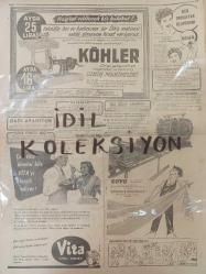Orijinal Hürriyet Gazetesi - Newspaper - 10 Kasım 1953 - 10 November 1953 - Büyük Ata'yı bugün toprağa veriyoruz - Ankara'da muhteşem bir merasim yapılıyor - Mac Arthur'un Türk milletine mesajı - Büyük Atatürk hakkında İnönü'nün yolladığı mesaj - Suudi Arabistan Meliki İbnissuud dün sabah öldü - Büyük Ata'nın Ebediyete intikali - Atamız için şehrimizde yapılacak anma törenleri - Atatürk ve Maarif - Bütün İtalya'da dün 10 dakika grev yapıldı - Atatürk Trakya manevralarında - Gazi M.Kemal Atatürk - Atatürk'ü nasıl tanıdım - Milli Güreş takımımız dün İsveç'e hareket etti - Prenses Nilüfer Türk vatandaşı olmak istiyor - Kohler dikiş makinası reklamı -
