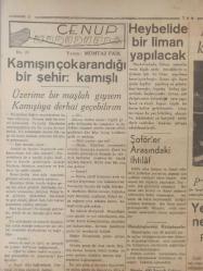 Orijinal Tan Gazetesi - 31 2 nci Kanun 1937 - 31 Ocak 1937 - 31 January 1937 - Teşkilatı Esasiye Kanunundan çok mühim değişmeler - Hatay'da sükun - Başvekil İnönü'nün imzasıyla Meclise 150 imzalı bir takrir verildi - Rüştü Aras üç mülakat yapacak - Hitler, Bütün dünyanın beklediği nutkunu söyledi - Hitlerin Nutku ve intibalar - Bugün Hatay zaferini kutluyoruz - Romanda dış bakanı Antonesko - Heybelide bir liman yapılacak - Posta, telgraf konseyi dağıldı - Şoförler Arasındaki ihtilaf - Yeni yolcu salonu nerede kurulacak - Vesaiti nakliyenin geçeceği yolları - Şüpheli bir ölüm hadisesi - Rumen vapuru kurtarılamadı - Sigorta Prodüktörleri - Çekler buğday satıyorlar -