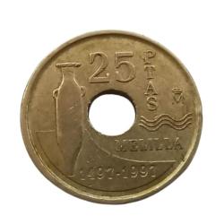 İspanya 25 Pesetas 1997 - Melilla