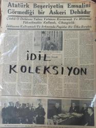 Orijinal Tan Gazetesi - Newspaper - 13 İkinciteşrin 1938 - 13 Kasım 1938 - 13  November 1938 - Atamızın Cenaze Merasimi - Gençliğin asil ve necip heyecanı - Hariçte Teessür - Vekiller heyeti - Cenaze merasimine gelecek heyetler - Muhtelif dış haberlerden kısa hulasalar - Millî mücadele devam ediyor - Atatürk'e ait canlı hatıralar - Atatürk beşeriyetin emsalini görmediği bir askerî dehadır - İbrâhim Hakkı Konyalı - Sıra Zaferler kahramanı büyük İsmet İnönü - Churchill kimdir - Hariçte duyulan derin teessürler - Macar kabinesi istifa etti - Askerî hekimlik Kongresinin vardığı kararlar - Fosfarsol ilaç reklamı - Neokalmina ilaç reklamı - Far Hasan Fare ilacı reklamı - Viroza merhem reklamı -