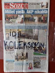 Sözcü Gazetesi 19 Mayıs 2014 Engin Alan: Hakkımızda Hükmü Paralel Yargı Değil Tarih Verecek, Barzani'nin Petrolü Türkiye Üzerinden İsrail'e Satılıyor, 2 Yıldır 4 Bin Maden Ocağı Denetlenmedi, Diego Sözünün Eri Çıktı, Mancini Mi Lucescu Mu?, Fırtına Avrupa'nın Kapısını Araladı, Turan: Tarih Yazdık