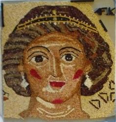 MOZAİK TABLO ANTİK KRALİÇE DOĞAL TAŞ