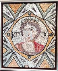 MOZAİK TABLO ANTİK KRALİÇE DOĞAL TAŞ