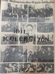Orijinal Tan Gazetesi - Newspaper - 18 İkinciteşrin 1938 - 18 Kasım 1938 - 18 November 1938 - Tazim resmi geçidine dün de onbinlerce Halk iştirak etti - İnönü'nün orduya iltifatları - ihtiram ziyareti bu akşam 24 de kadar sürecek - Sovyet ve Arnavutluk heyetleri dün şehrimize geldiler - Halil Etemi kaybettik - Ulu Atamızın huzurunda son defa eğilirken şunu unutmayalım - O bütün ömründe, erkek Milletinin boynunu eğilmekten, bükülmekten kurtarmak için çalıştı - Naci Sadullah - Aspirin ilaç reklamı - Alay Dolmabahçe'den saat Tam 9 da hareket edecek - Refik Halid - Büyük Ata'nın son eseri Hatay; bütün kalbiyle ona yanıyor - Milli Matemimizden Hazin intibalar - Halkın sayfası - Mabel Constanduros - Çırağan Sarayının 28 senelik esrar perdesi - Kanzuk Meyva Tuzu reklamı - Telefunken radyoları reklamı - Sigarada yenilik hafif- latif İzmir sigarası - 25 sigara 20 kuruş -