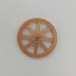 Lego® 4489b Tekerlek Yük Arabası İçin Büyük 33mm D., Tekerlek Tutucu Pimi için Delikli (Sedef Gold)