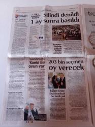 Cumhuriyet Gazetesi - 1 Haziran 2014- Fenerbahçe Başkanı Aziz Yıldırım 3 Temmuz Siyasi Davadır - Gezi'nin Yıldönümü'nde Vahşet - Canlı Yayında Gözaltı - 14 Yerde Yine Sandık Başına