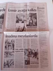 Cumhuriyet Gazetesi - 1 Haziran 2014- Fenerbahçe Başkanı Aziz Yıldırım 3 Temmuz Siyasi Davadır - Gezi'nin Yıldönümü'nde Vahşet - Canlı Yayında Gözaltı - 14 Yerde Yine Sandık Başına