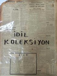 Orijinal Ulus Gazetesi - 23 Sonteşrin 1938 - 23 Kasım 1938 - 23 November 1938 - Cumhurreisimizin beyanatları - B. Alber Saro - Japonlar çin çeteleri ile mücadeleye giriştiler - Kıyametli Türk bilgini Halil Ethem Eldem - Rütenya'da yeni kargaşalıklar - Kral Karol - Alman müstemleke talepleri karşısında Fransa ve İngiliz - Türk milletine yapılan hitap - Yerelmasındaki şeker - Saffet Gürol - Atatürk, beşeriyetin de en büyük evladıdır - Yurt'ta Atatürk için törenler - Atatürk'ün hatıraları yaşatıldı - İngiliz Ward Price - Samih Tiryakioğlu - Hasan Krem reklamı - Gripin ilaç reklamı - Fosfarsol ilaç reklamı - Radyolin diş macunu reklamı - Philips ampulleri reklamı - Resmi ilanlar - Küçük ilanlar - Has tıraş bıçakları reklamı - Neokürin ilaç reklamı - Telefunken radyo reklamı - Osram-D ampulleri reklamı -
