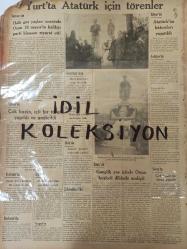 Orijinal Ulus Gazetesi - 23 Sonteşrin 1938 - 23 Kasım 1938 - 23 November 1938 - Cumhurreisimizin beyanatları - B. Alber Saro - Japonlar çin çeteleri ile mücadeleye giriştiler - Kıyametli Türk bilgini Halil Ethem Eldem - Rütenya'da yeni kargaşalıklar - Kral Karol - Alman müstemleke talepleri karşısında Fransa ve İngiliz - Türk milletine yapılan hitap - Yerelmasındaki şeker - Saffet Gürol - Atatürk, beşeriyetin de en büyük evladıdır - Yurt'ta Atatürk için törenler - Atatürk'ün hatıraları yaşatıldı - İngiliz Ward Price - Samih Tiryakioğlu - Hasan Krem reklamı - Gripin ilaç reklamı - Fosfarsol ilaç reklamı - Radyolin diş macunu reklamı - Philips ampulleri reklamı - Resmi ilanlar - Küçük ilanlar - Has tıraş bıçakları reklamı - Neokürin ilaç reklamı - Telefunken radyo reklamı - Osram-D ampulleri reklamı -