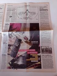 Cumhuriyet Gazetesi - 16 Ekim 2008 - Michel Platini'den İlginç Mektup - Büyük Ozan Fazıl Hüsnü Dağlarca'yı Yitirdik - Milli Takım Kaleciyi Geçemedi - İlhan Selçuk'tan Savcıya Dava - Engin Çeber Her Yerde Dövülmüş