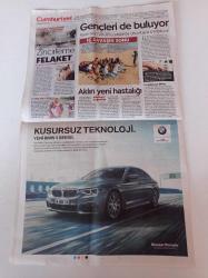 Cumhuriyet Gazetesi - 25 Aralık 2017 - İmparator Fatih Terim Geri Döndü - Parkinson Gençleri de Buluyor - Kemal Kılıçdaroğlu Biz Özgür Medya İstiyoruz - Profesör Korkut Boratav - İstanbul'un Kedileri Rusya'nın Sinemalarında - Adalet Hemen Şimdi - Ahmet Şık - Murat Sabuncu