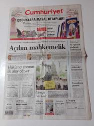 Cumhuriyet Gazetesi - 29 Ağustos 2009 - Galatasaray Ve Fenerbahçe'ye Avrupa'da Şanslı Kura - Gaziantep Beşiktaş Arasında Transfer Kardeşliği - Açılım Süreci Mahkemelik - 30 Ağustos Görkemli Kutlanacak - İklim İçin Van Minut - Recep Tayyip Erdoğan - İlker Başbuğ Laik Devletin Savunucusuyuz - Danıştay Saldırısının Faili Alparslan Aslan Akıl Hastanesi'nde