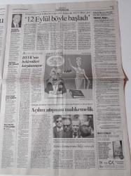Cumhuriyet Gazetesi - 29 Ağustos 2009 - Galatasaray Ve Fenerbahçe'ye Avrupa'da Şanslı Kura - Gaziantep Beşiktaş Arasında Transfer Kardeşliği - Açılım Süreci Mahkemelik - 30 Ağustos Görkemli Kutlanacak - İklim İçin Van Minut - Recep Tayyip Erdoğan - İlker Başbuğ Laik Devletin Savunucusuyuz - Danıştay Saldırısının Faili Alparslan Aslan Akıl Hastanesi'nde