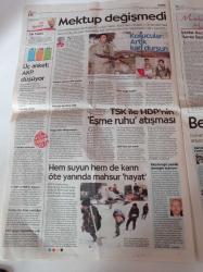 Cumhuriyet Gazetesi - 24 Mart 2015 - Taylor Swift Porno Sitesi Aldı - Bizimle Değilsin Emenike - Fuhuş Skandalı AKP'ye Zarar Verir Diye Kapatıldı - Domuz Gribinde Bakandan İtiraf Salgında 30 Ölüm Var