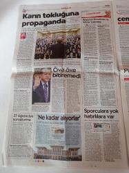 Cumhuriyet Gazetesi - 24 Mart 2015 - Taylor Swift Porno Sitesi Aldı - Bizimle Değilsin Emenike - Fuhuş Skandalı AKP'ye Zarar Verir Diye Kapatıldı - Domuz Gribinde Bakandan İtiraf Salgında 30 Ölüm Var