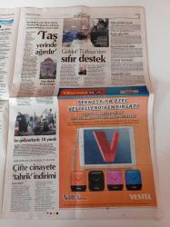 Cumhuriyet Gazetesi - 19 Aralık 2014 - Trabzon'da Fenerbahçe Kavgası - Ali Tatar'ın Kızı Babam İçin Hukukçu Olacağım - Ateşin Karası Hala Kalplerde Maraş Katliamı- Ahlak Bekçisi RTÜK