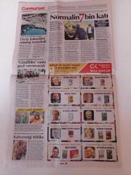 Cumhuriyet Gazetesi - 16 Haziran 2021 - Şenol Güneş - Sergen Yalçın - ABD 'de En İyi Film Ödülünü Atilla Taşkın'ım Emre Genç Bir Boksörün Hikâyesi Aldı - Müzisyen Selçuk Tekay Yaşamını Yitirdi - Sputnik V Aşısı Geldi - Türkiye'ye Yeni Rol - Recep Tayyip Erdoğan