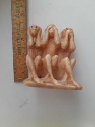 DEKORATİF ÜÇ MAYMUN BİBLO POLYESTER 6 CM