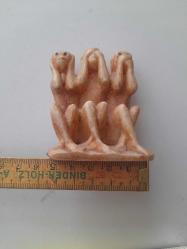 DEKORATİF ÜÇ MAYMUN BİBLO POLYESTER 6 CM