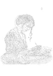 Sayılarla Boyama Tablo Seti (Kitap Okuyan Güzel Kız)