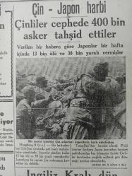 Tıpkı Basım - Cumhuriyet Gazetesi  - Newspaper - 9 İkinciteşrin 1938 - 9 Kasım 1938 - 9 November 1938 - Büyük Şefin sıhhi Vaziyeti - Normal seyrini takib eden rahatsızlık dün akşam birdenbire tekrar ciddiyet kesbetti - Çin - Japon Harbi - Çinliler cephede 400 bin asker tahşid ettiler - İngiliz Kralı dün parlamentoyu açtı - Tramvay ve tünel şirketleri de satın alınıyor - Sümer Bankla Brassert şirketi anlaşma yaptı - Başvekil şehrimize geliyor -