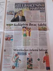 Cumhuriyet Gazetesi - 28 Haziran 2021 - Wimbledon Özlemi Bitiyor - Serbest Güreşte Zirveye Çıktık - Marstan Yeni Bilgi Yeraltı Gölleri Sanılandan Fazla - Egemen Bağış - Mehmet Ağar - Emekli Amiral Türker Ertürk
