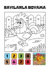 Çocuklar İçin Sayılarla Boyama Kitap Seti (2 Kitap)