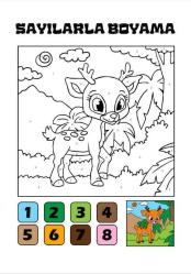 Çocuklar İçin Sayılarla Boyama Kitap Seti (2 Kitap)
