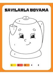 Çocuklar İçin Sayılarla Boyama Kitap Seti (2 Kitap)