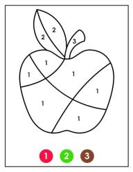 Çocuklar İçin Sayılarla Boyama Kitap Seti (2 Kitap)