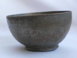 Osmanlı Dönemi İşlemeli Bakır Kase